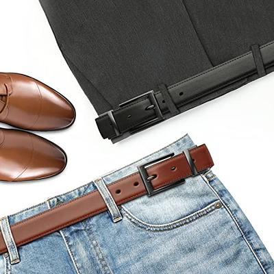 BULLIANT Men's Belt, Reversible Belt 1.25 For Mens Casual Golf Dress pants  shirts,One Reverse For 2 Sides at  Men’s Clothing store