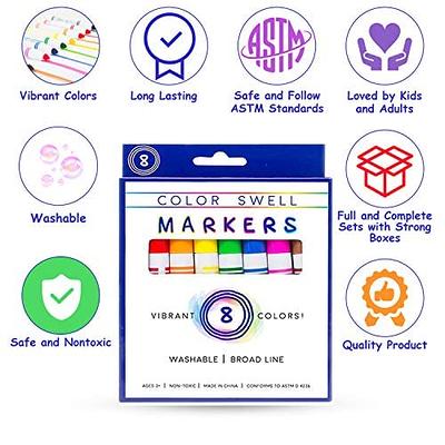 Color Swell Washable Bulk Markers 36 Packs 8 Count Vibrant Colors 288 Total Markers  Bulk Perfect for Teachers, Kids and Classrooms - Yahoo Shopping