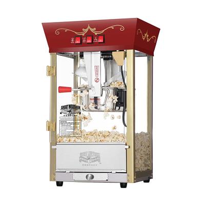 Pop Pup Popcorn Machine - 2.5-Ounce Kettle with 12-Pack Pre-Measured Popcorn Kernel Packets by Great Northern Popcorn (Red)