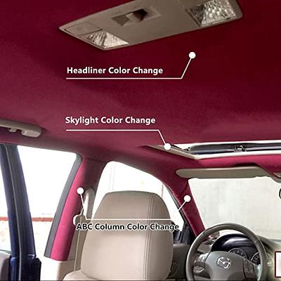 4Bang Car Suede Headliner Fabric with Foam Backed Automotive Interior  Modification Durable Headliner for DIY Truck SUV UV ABC Pillar,Cool Colors  (Wine Red, 75inchx60inch) - Yahoo Shopping