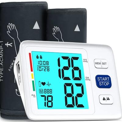 Blood Pressure Monitor, PANACARE Automatic Blood Pressure Machine for Upper  Arm, Adjustable Digital BP Cuff Kit, Adjustable Cuff Large Arm Tri-Color