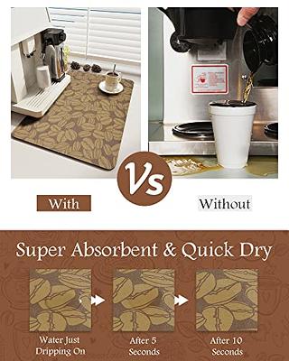 AMOAMI-Coffee Mat-Coffee Bar Accessories-Absorbent Stain Resistant