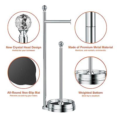 KASUNTO Paper Towel Holder with Weighted Metal Base, Free Standing