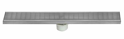 AQVA 2-in Stainless Steel Rectangle Stainless Steel Linear Shower Drain in  the Shower Drains department at