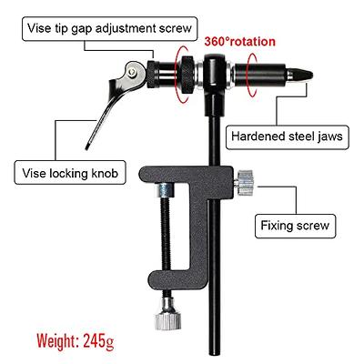 Lixada Fly Tying Tools Kit 5/6PCS with Fly Tying Vise Bobbin