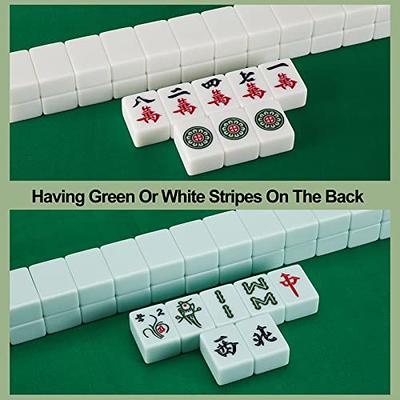  YINIUREN 1.6-inch Chinese Mahjong Set Large Mahjong