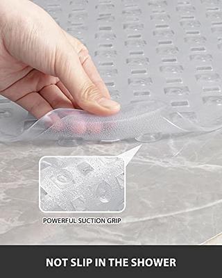 tchdio Non Slip Bathtub Mat & Shower Mat for Bathroom with Suction Cups and  Drain Holes, Machine Washable Bath Tub Mat for Baby and Elderly, Shower