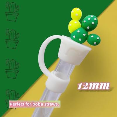 4PCS Straw Covers for Boba Straws, 12mm & 14mm Silicone Straw Tips