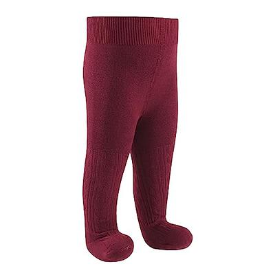 PESAAT Baby Girls Tights Cotton Infant Pantyhose Twist Toddler Tight for  Girl Cable Knit Leggings 0-6 Years (Wine Red, XXL) - Yahoo Shopping