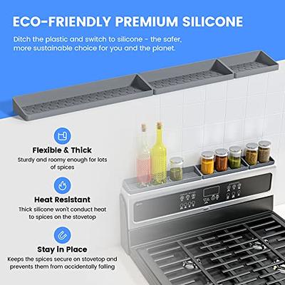 2023 Newest Kitchen Stove Top Shelf Magnetic Installation Stovetop Oven  Organization Shelf 30 Inch Silicone Material - Storage Holders & Racks -  AliExpress