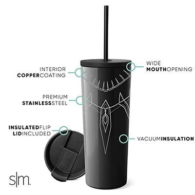 Simple Modern Classic Insulated Tumbler with Straw and Flip Lid, Stainless  Steel Water Bottle 