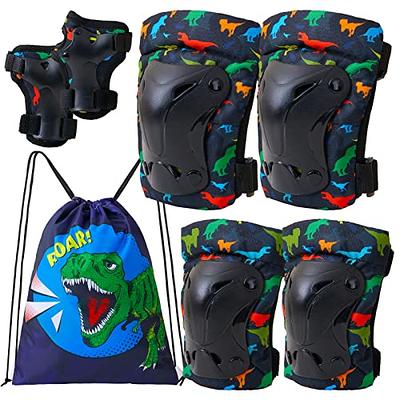 Kids Kneepads and Elbow Pads Protective Gear Set Knee Pads with Wrist  Guards for 3-8