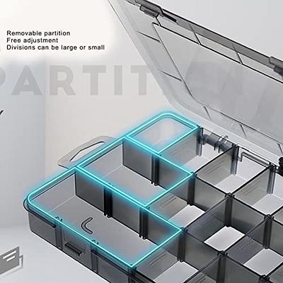 Plastic Box 15 Grid Adjustable Organizer Jewelry Bead Storage Container  Boxes +
