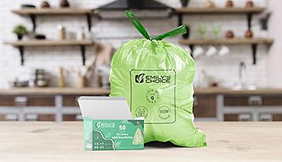 Compostable Heavy Duty Unscented Tall Kitchen Trash Bags - 60 Bags (13