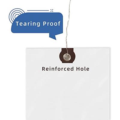 INNOVART Plastic Shipping Tags Double Wired 6 1/4 x 3 1/8, Blank White  Wire Tags with Reinforced Eyelet, Waterproof and Tear-Resistant Label Tags,  7.5 mil HDPE Plastic Tags, Case of 1,000 - Yahoo Shopping