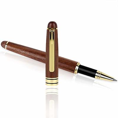 BEILUNER Luxury Rollerball Pen,24K Gold Trim,Noble and Elegant