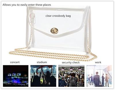  Veluckin Clear Crossbody Purse Bag, Clear Shoulder Bag