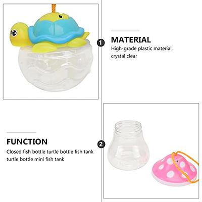 NUOBESTY 4Pcs Mini Fish Bowl Portable Plastic Small Fish Tanks Mushroom  Turtle Shape Hanging Aquarium Terrarium Vase Toy for Kids Outdoor Play  Travel - Yahoo Shopping