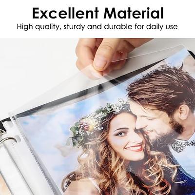 Binder with 4x6” Photo Sleeves - Soft Cover 3 Ring Binder with 4 x 6 Photo  Pages, Refillable Picture Binder Comes with 25 Crystal Clear 4x6 Sheet  Protectors : : Office Products