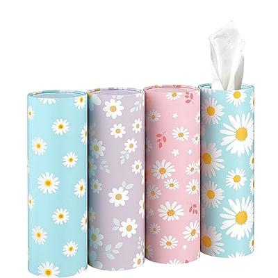 Outus 12 Pcs Car Tissues Cylinder Holder with 3 Ply Facial Tissue