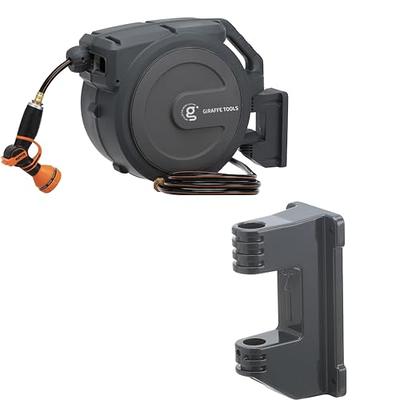 Giraffe Tools AW25 Wall Mounted Hose Reel Retractable 1/2 78 ft Heavy Duty