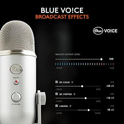 Logitech for Creators Blue Yeti USB Microphone for Gaming, Streaming,  Podcasting, Twitch, , Discord, Recording for PC and Mac, 4 Polar