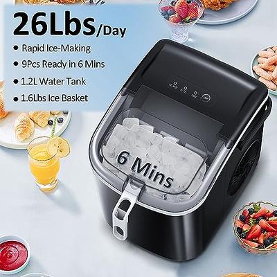 Antarctic-Star Portable Nugget Ice Maker, Countertop 44lbs in 24 Hours