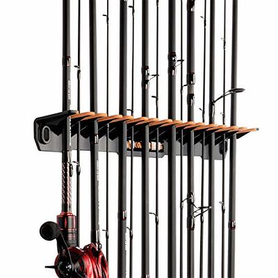 YOTO Vertical Fishing Rod Holders 2Pack, Wall Mounted Fishing Rod