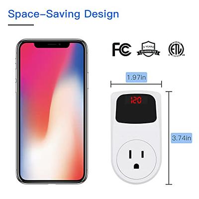 BSEED Surge Protector, Surge Protector Outlet for Home Appliances, Power  Surge Protector Suit for Refrigerator, TV, Computer and Freezer, Adjustable