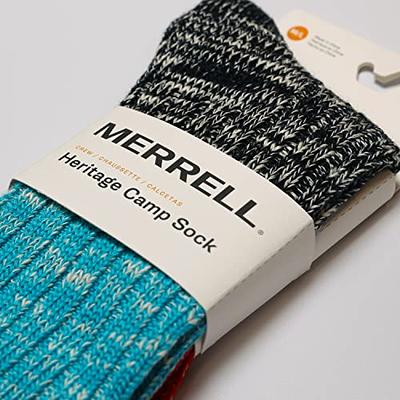 Merrell -men's and -women's Heritage Camp Wool Blend Crew Socks-1 Pair-Heat  Transfer Logo and Moisture Wicking, Blue, Medium-Large - Yahoo Shopping