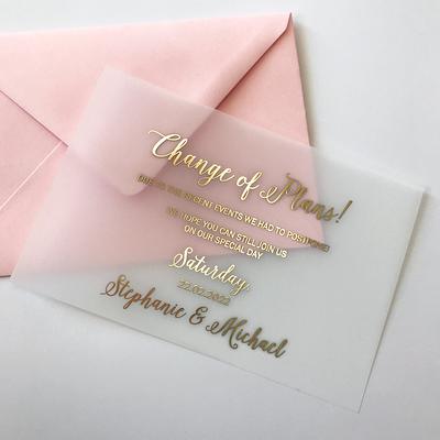 Acrylic Wedding Invitation With Envelope, Elegant Green Invitations, Unique  Invites, Real Foil, Personalized Card - Yahoo Shopping