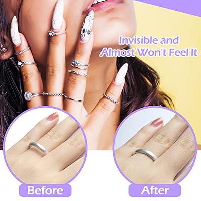 4pcs/set Ring Size Adjuster For Women Loose Rings, Transparent