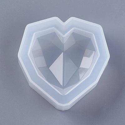 A) Heart Silicone Resin Mould Resin Pendant Jewellery Molds DIY