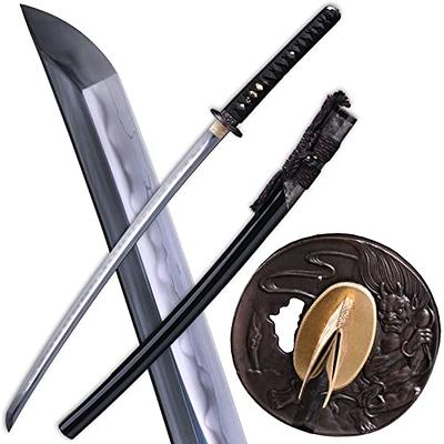 FengYu SWORD Espada Katana japonesa real samurái japonesa hecha a mano  9260, maquinilla de afeitar afilada de acero de resorte – Yaxa Colombia