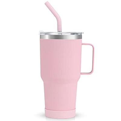 Zukro 50 oz Mug Tumbler With Handle And Flip Straw, Leakproof