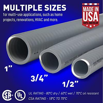 HYDROMAXX 3/4 in. Dia. x 100 ft. Black Non Metallic Flexible Liquid Tight Electrical Conduit