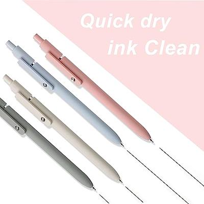 10pcs Color Gel Pens Fine Point 0.5mm for Jouranling Planners, Soft  Touch,Retractable White Writing Pens Assorted Colors Ink.