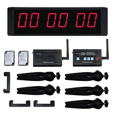 YZ Battery Powered Wireless Laser Timer for Sprints, Track Laser Timer 40  Yard Dash, Stopwatch for Lap Running Speed Drills Sking Skating Track Field