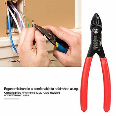 Wire Stripper, 4 in 1 Multi Purpose 12-20 AWG Electricians Pliers Wire  Splicer Cable Stripper, Professional Electrical Cable Stripping Crimping  Tool - Yahoo Shopping