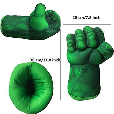 Boxing Traning Gloves Toy Boy Kids Plush Smash Hands for Halloween Cosplay  Superhero Pretend Play Big Fists Cape Mask Costume 