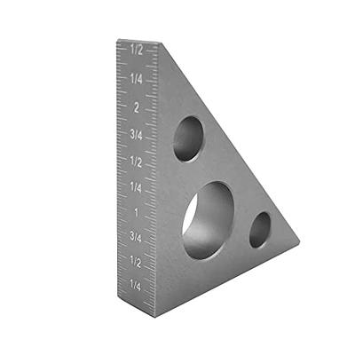 Right Angle Ruler, 45 n 90 Degree Small Aluminum Alloy Triangle