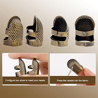 DIY Leather Thimble Leather Quilting Hand Sewing Finger Cover Coin Thimble  Needles Craft Finger Protector M