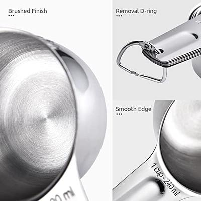 Spring Chef - Measuring Cups and Spoons Set with Handy Leveler, Heavy Duty  Stainless Steel Kitchen Measuring Set for Cooking and Baking, Set of 15