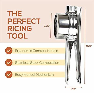 Potato Ricer Stainless Steel Potato Masher, Food Ricer, Fruit and  Vegetables Press with 3 Removable and Interchangeable Discs, Manual Masher Ricer  Kitchen Tool - Yahoo Shopping