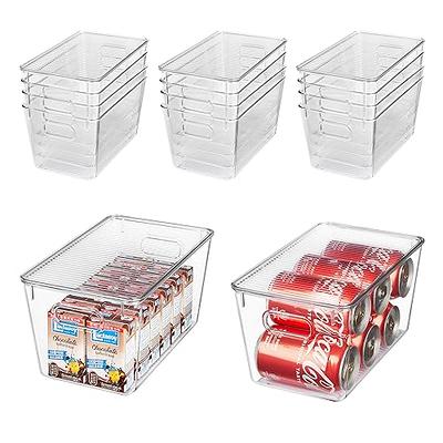  Vtopmart 6 Pack Large Clear Plastic Storage Bins with Lids, Stackable  Storage Containers with Handle for  Pantry,Kitchen,Fridge,Cabinet,Bathroom,Under Sink Organizer(XL): Home &  Kitchen