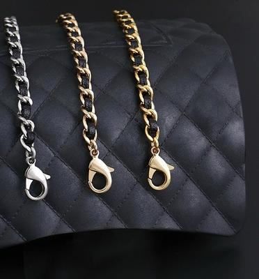  Monogram Clutch Conversion Kit with Gold Chain Wristlet Insert  Wallet on Chain (Black) : Handmade Products