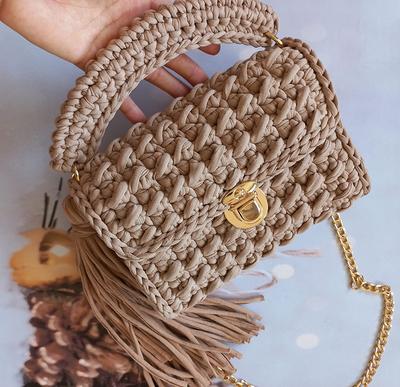 Crochet Bags Capri Luxury Baggold Chain Shoulder Bag 