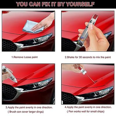 Ouzorp Car Touch Up Paint Black Fill Pen Scratch Repair Two-In-One(PEARL  RED) - Yahoo Shopping
