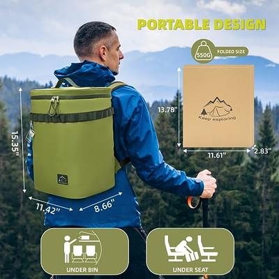 Cooler Backpack Leak Proof Multifunctional Cooler Bag Insulated Ice Soft  Bag Camping Cooler Beach Cooler 36 Cans for Fishing Hiking Picnic