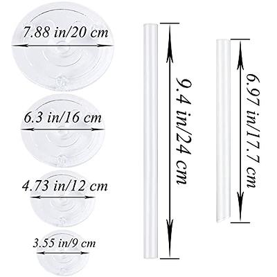 Cake Tier Supports,4 Pcs Reusable 9/12/16/20cm Cake Boards And 12